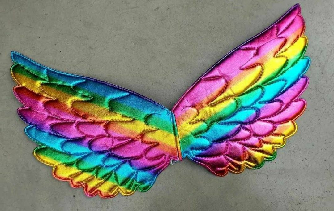 Piękne kolorowe skrzydła dla dziewczynki