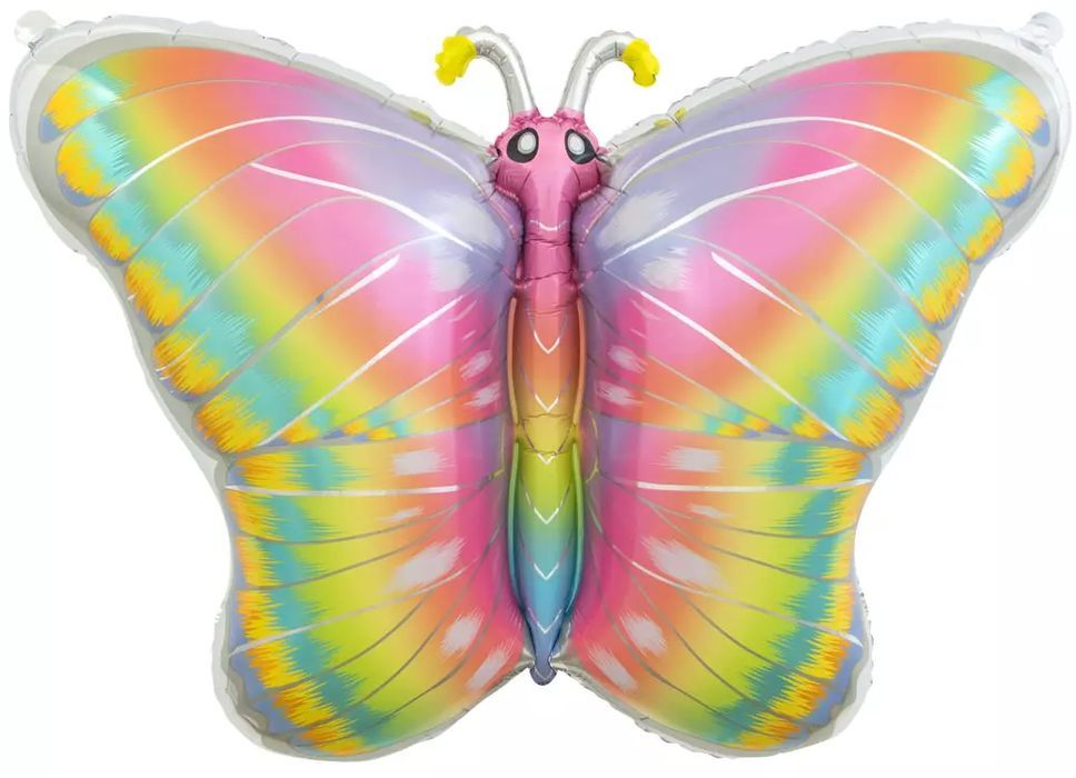 Balon foliowy, pastelowy motyl (64 cm). Godan
