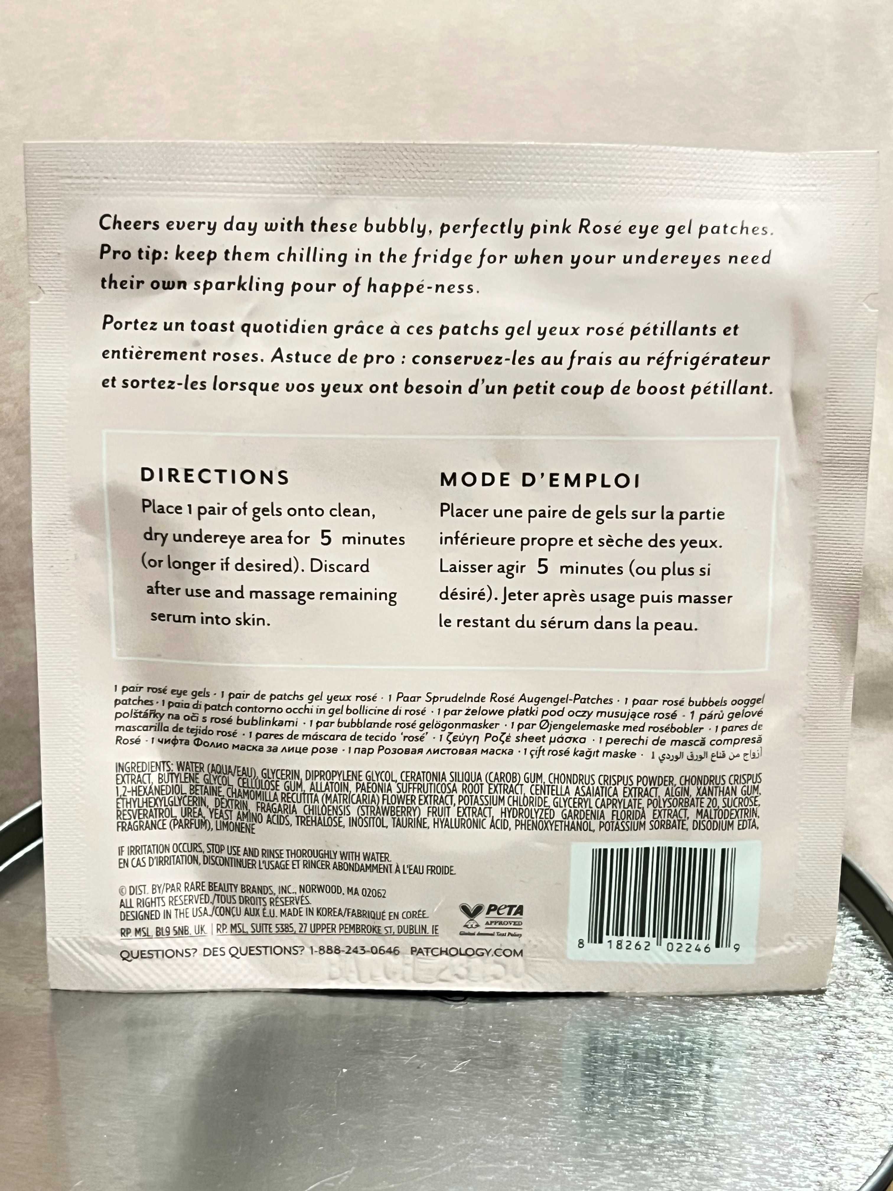 PATCHOLOGY Serve Chilled – Żelowe płatki pod oczy rosé nowe