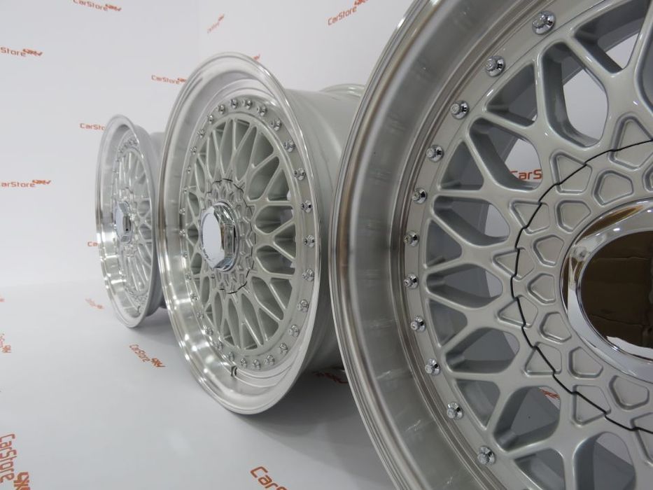 Jantes Look BBS RS 17 x 7.5 + 8.5 et20 5x112 + 5x120 Silver