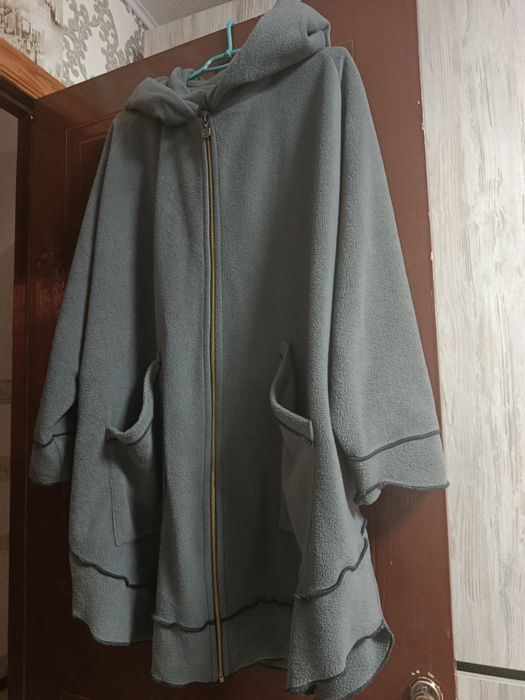 Женский пончо флис