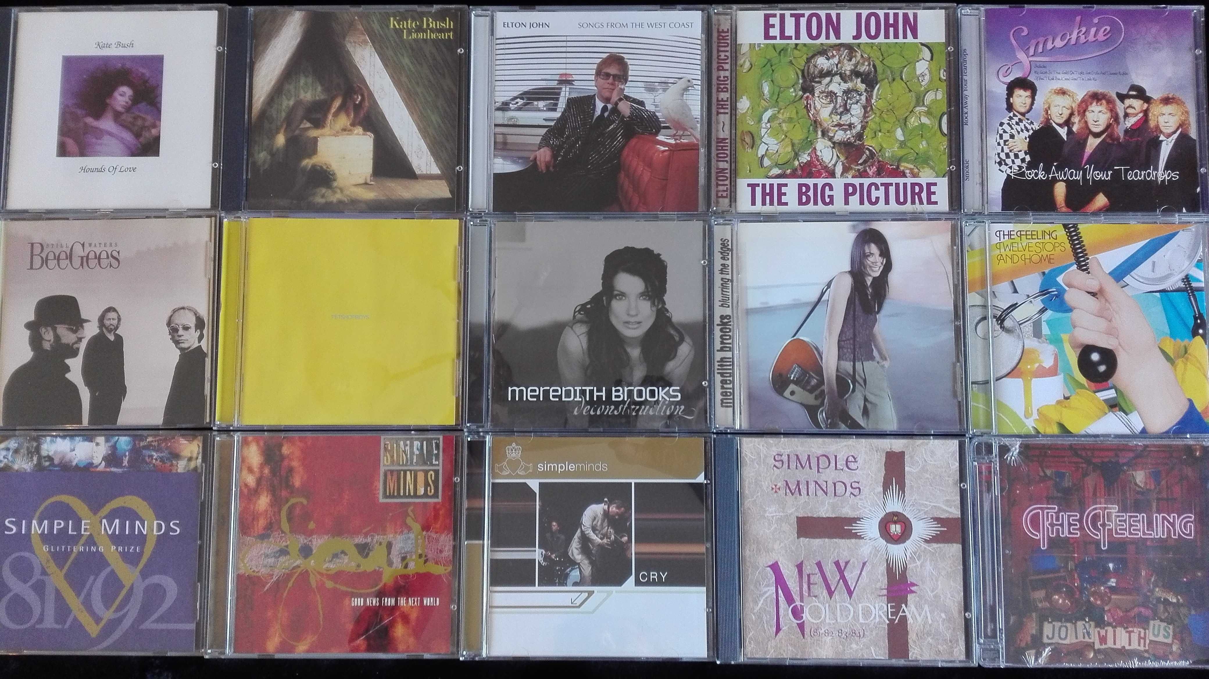 CDs Bryan Adams, Sade, Marron 5, David Bowie e outros