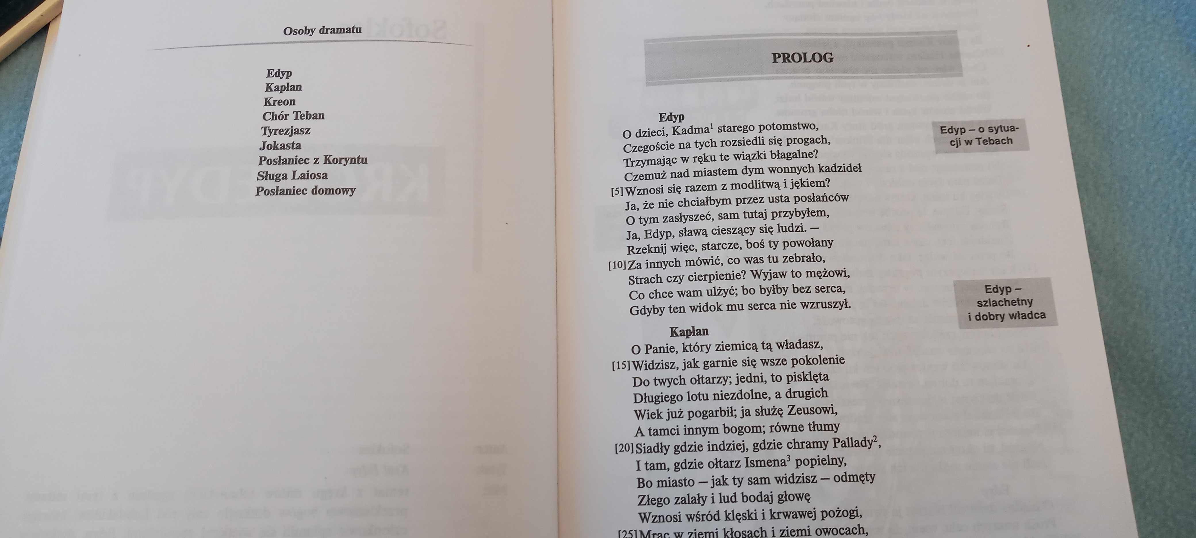 "Król Edyp" Sofokles, lektura z opracowaniem i streszczeniem