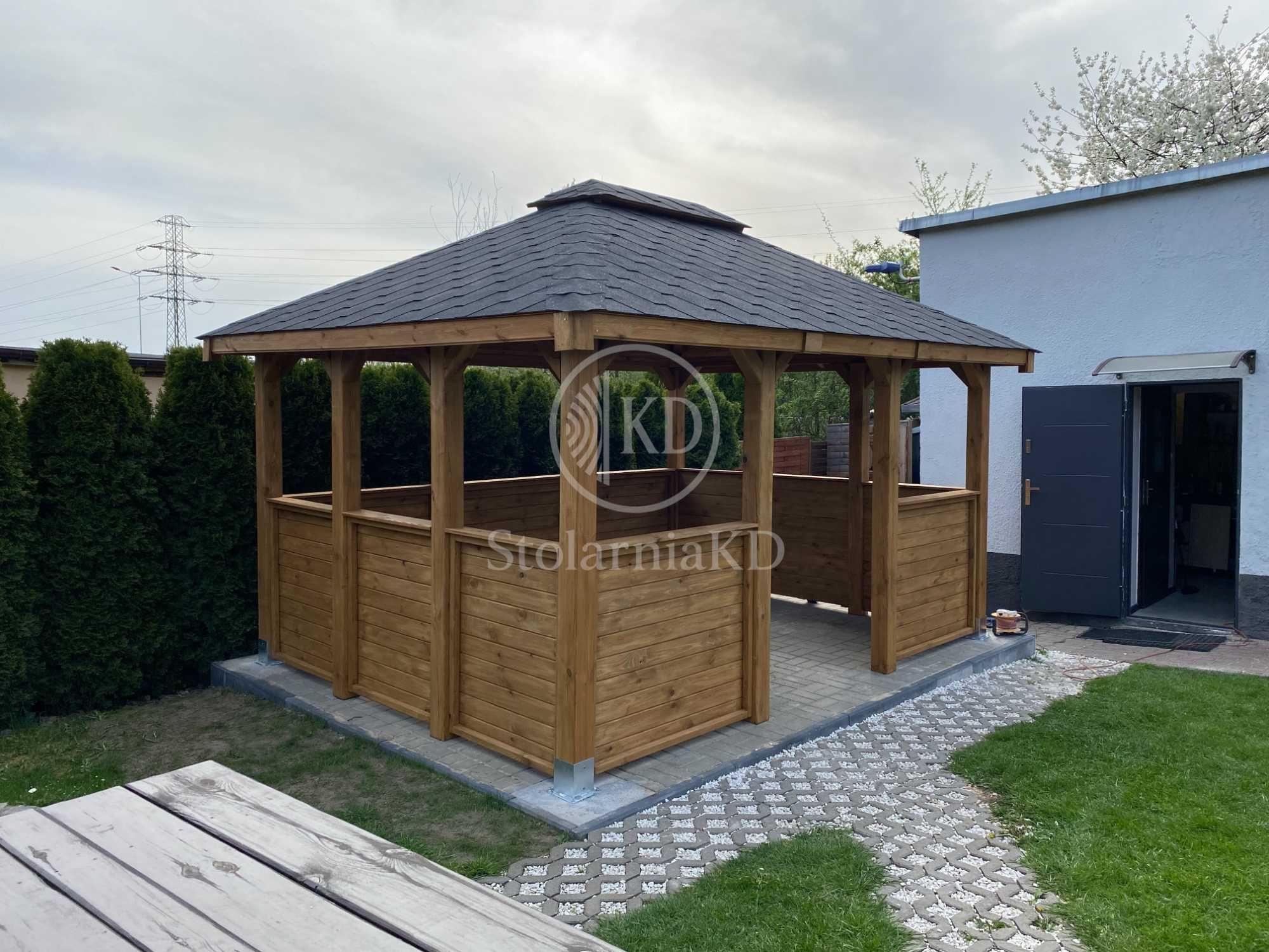 Altana ogrodowa altanka drewniana wiata pergola 3x3 3x4 4x4
