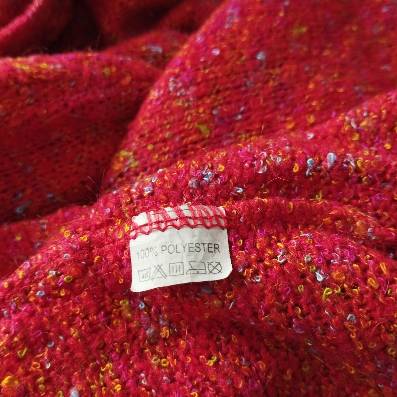 Sweter damski pomarańczowy Sofie rozmiar 44/46 miękki oversize