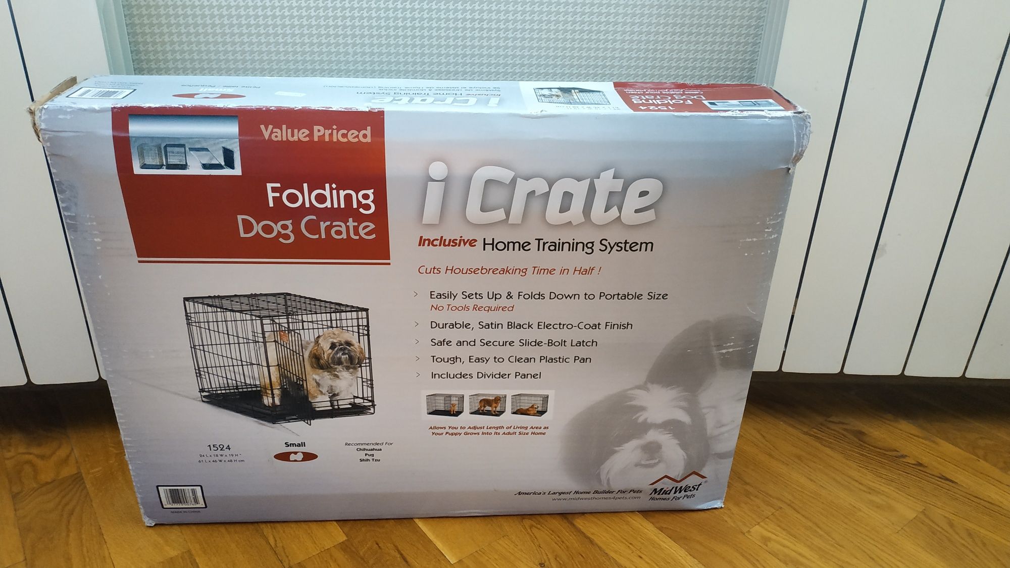 Нова клітка, переноска iCrate для собак/цуценят/котів, США, 61х46х48см