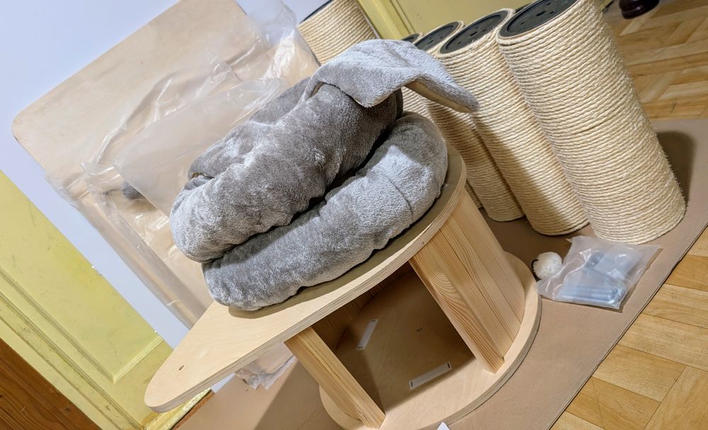 Natural Paradise Drapak Dla Kota Magnolia Xl Plus 105X90X175Cm Szary