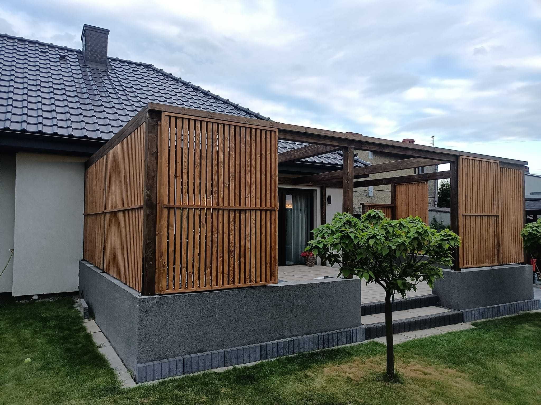Lekkie Pergole pod zadaszenie materiałowe, szyjemy zadaszenia a-z