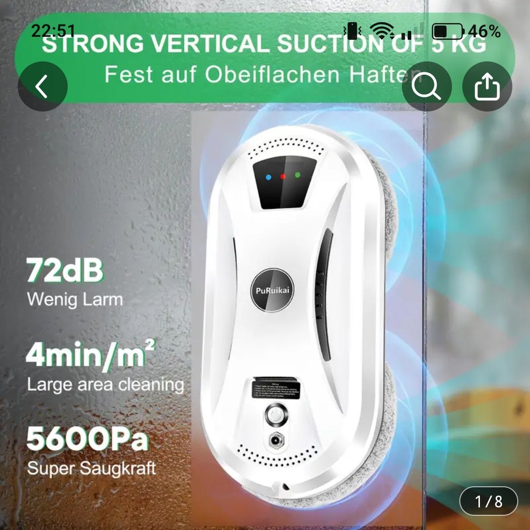 Elektryczny robot do mycia okien