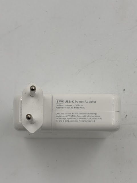uszkodzony zasilacz apple moc 87w a1719 wtyk usb-c  opis