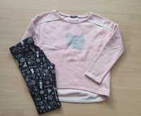 Bluza kotek + legginsy F&F r.146-152