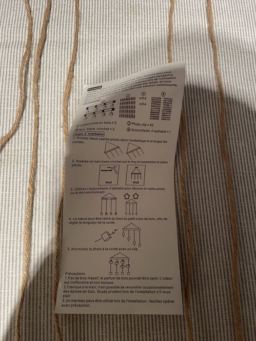 Moldura para pendurar fotografias