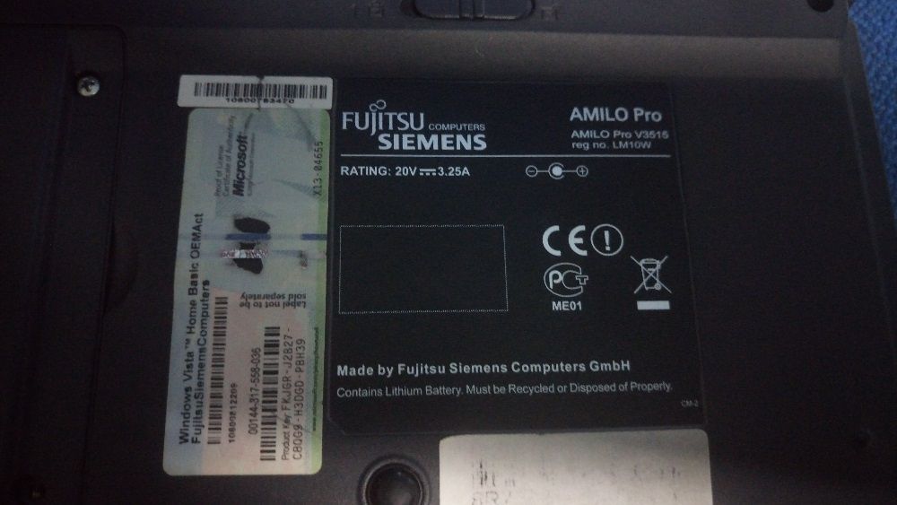 Fujitsu AMILO Pro V3515 para peças