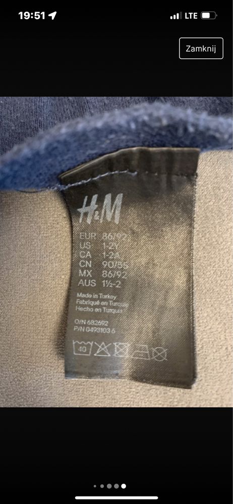 H&M rajtuzy rajtuzki rajstopy rajstopki r. 86,92 1,5-2 lat