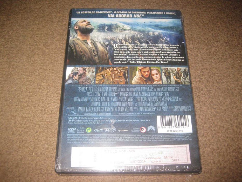 DVD "Noé" com Russell Crowe/Selado!