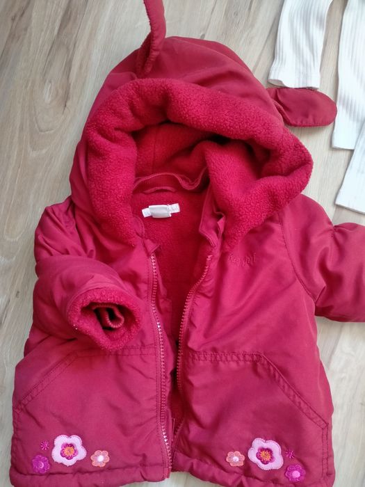 TYLKO H&M, Zestaw 56/62, JESIEŃ, ZIMA, body prążek, kurtka, WYPR