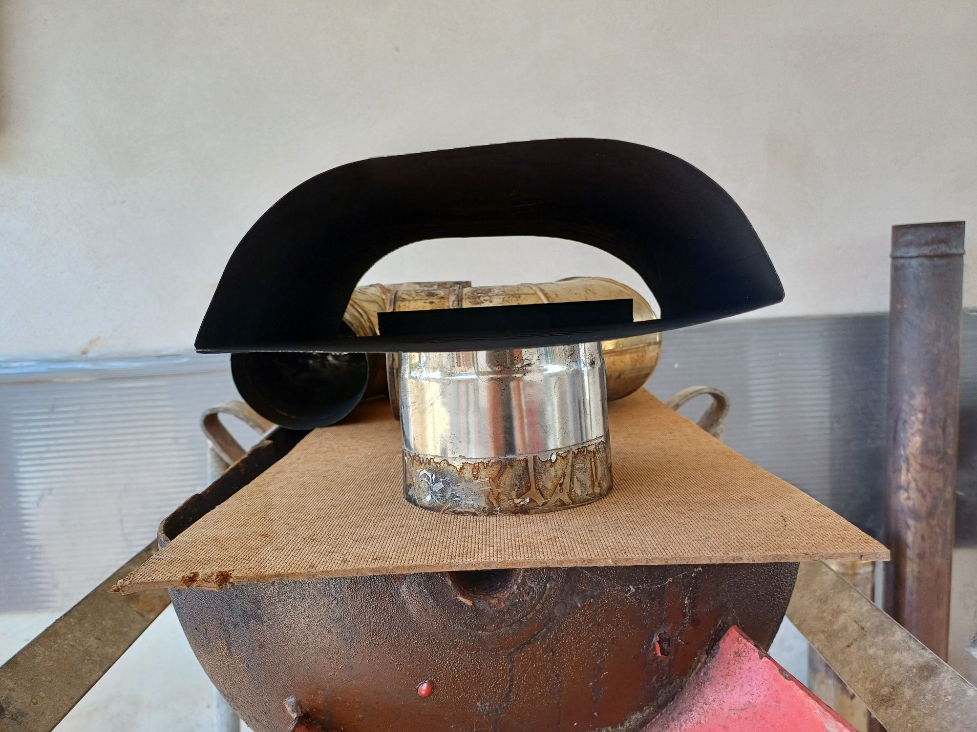 Canos Chapéu e Curvas 90° De 10 cm De Inox