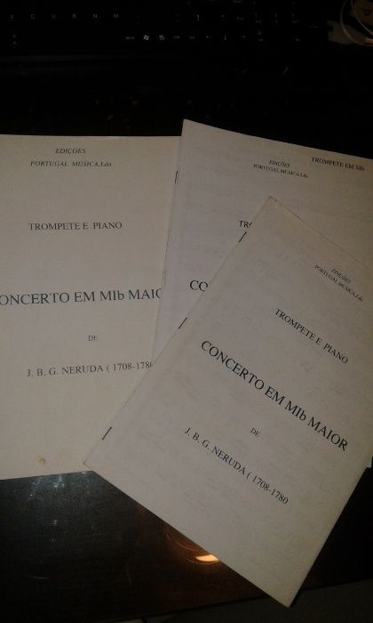 Trompete/Cornetim 3 Concertos cada com 3 pack (Bb, Eb e Eb/ piano)