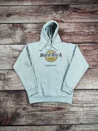 Bluza Hard Rock Cafe damska z kapturem szara hoodie r. M