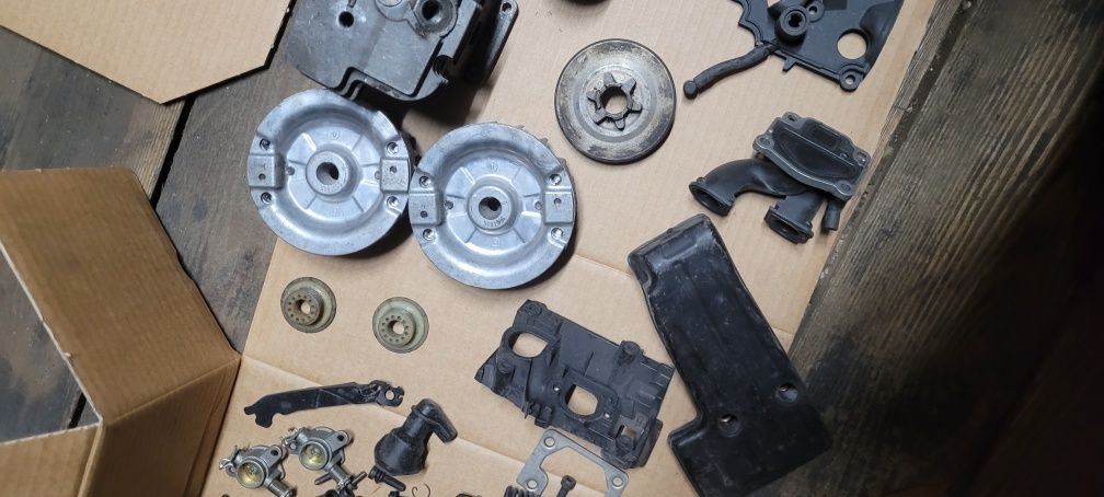 Części husqvarna T540 xp cylinder Wał tłok koło magnesowe śruby tłumik