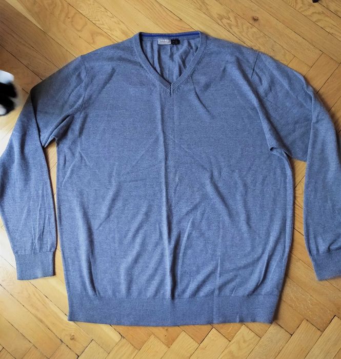 LIVERGY - MĘSKI sweter w serek XL/L/52/54