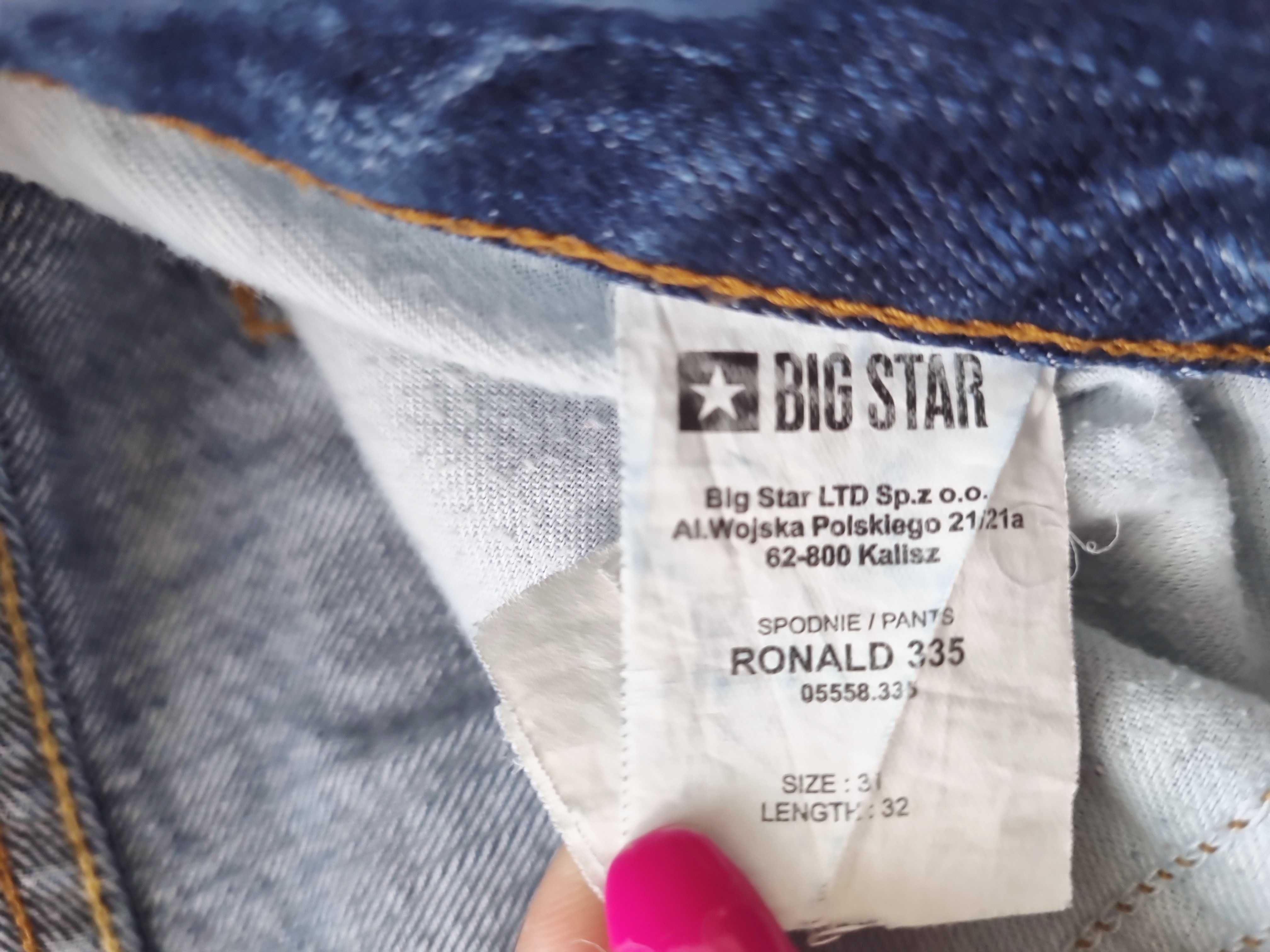 Spodnie dżinsowe jeansowe męskie Big Star Roland 335 31/32
