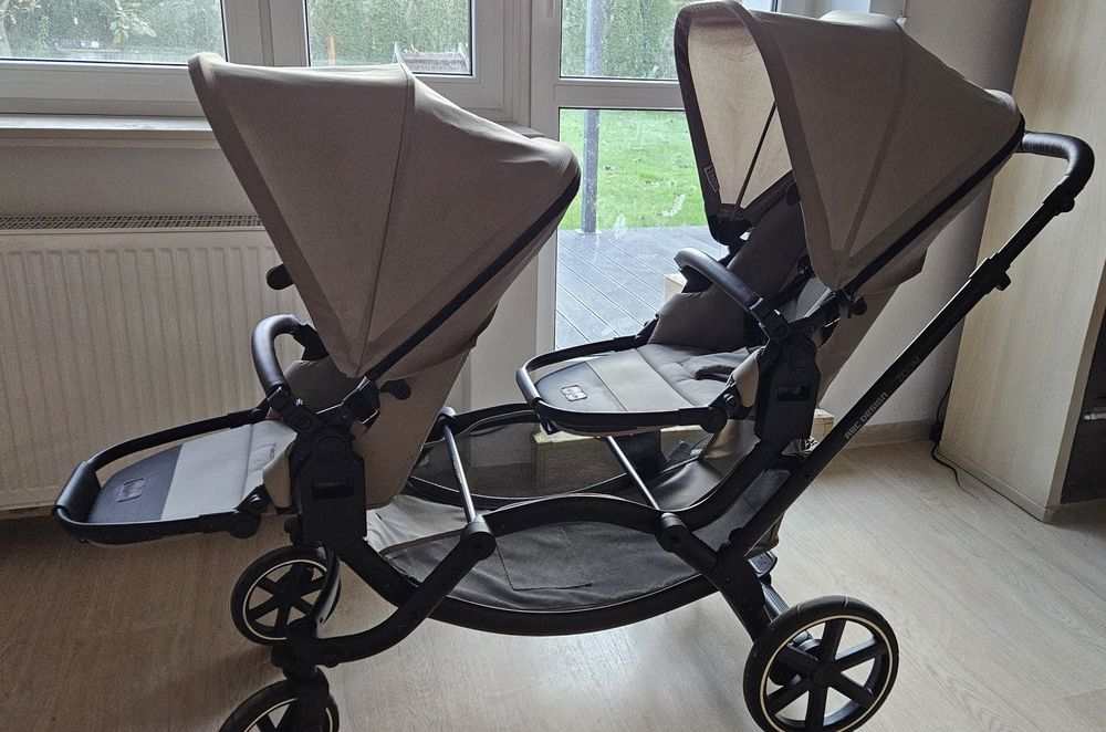 Wózek spacerówka ABC DESIGN ZOOM 2 Podwójny -  Bliźniaczy OKAZJA!