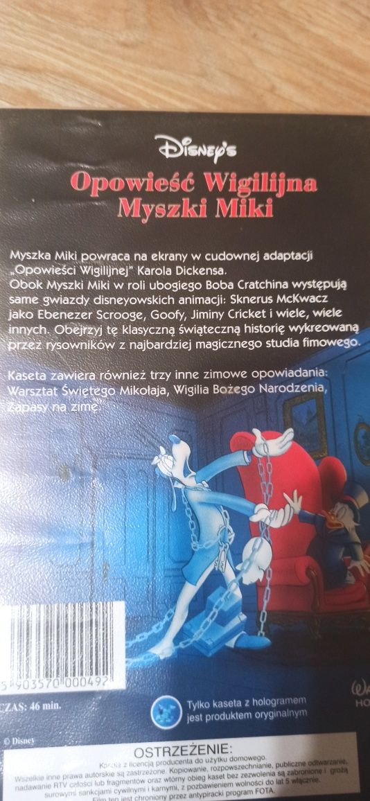 Opowieść wigilijna Myszki Miki Mickey VHS