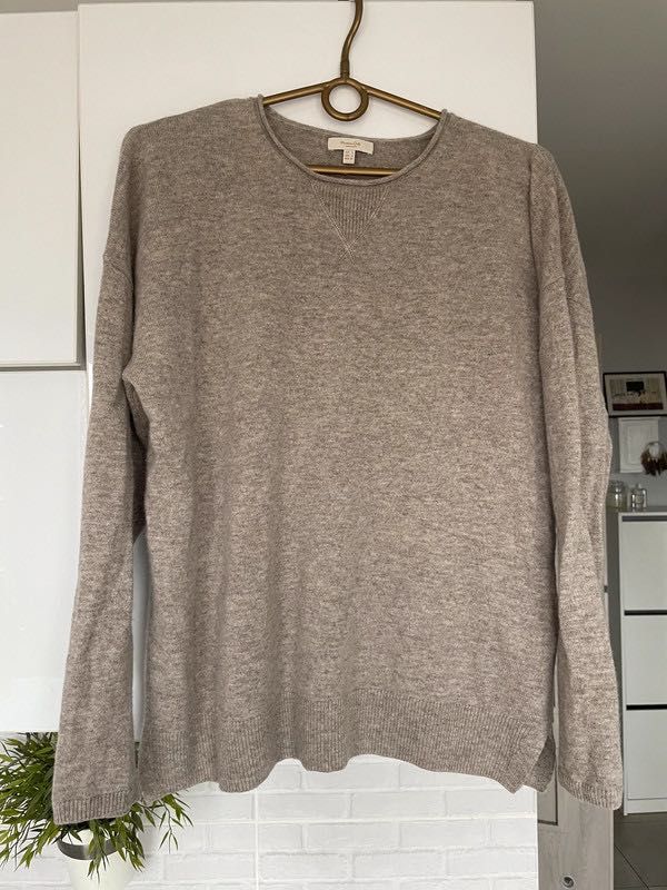 Massimo Dutti sweter wełniany wełna minimalizm