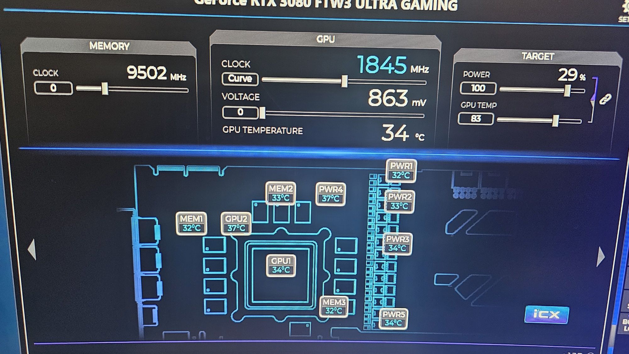 RTX 3080 10GB EVGA FTW3 ultra