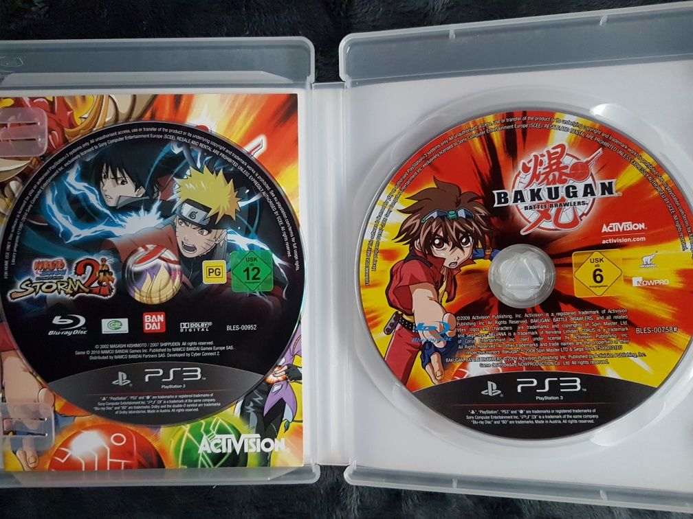 Gry PS3 Bakugan i Naruto.