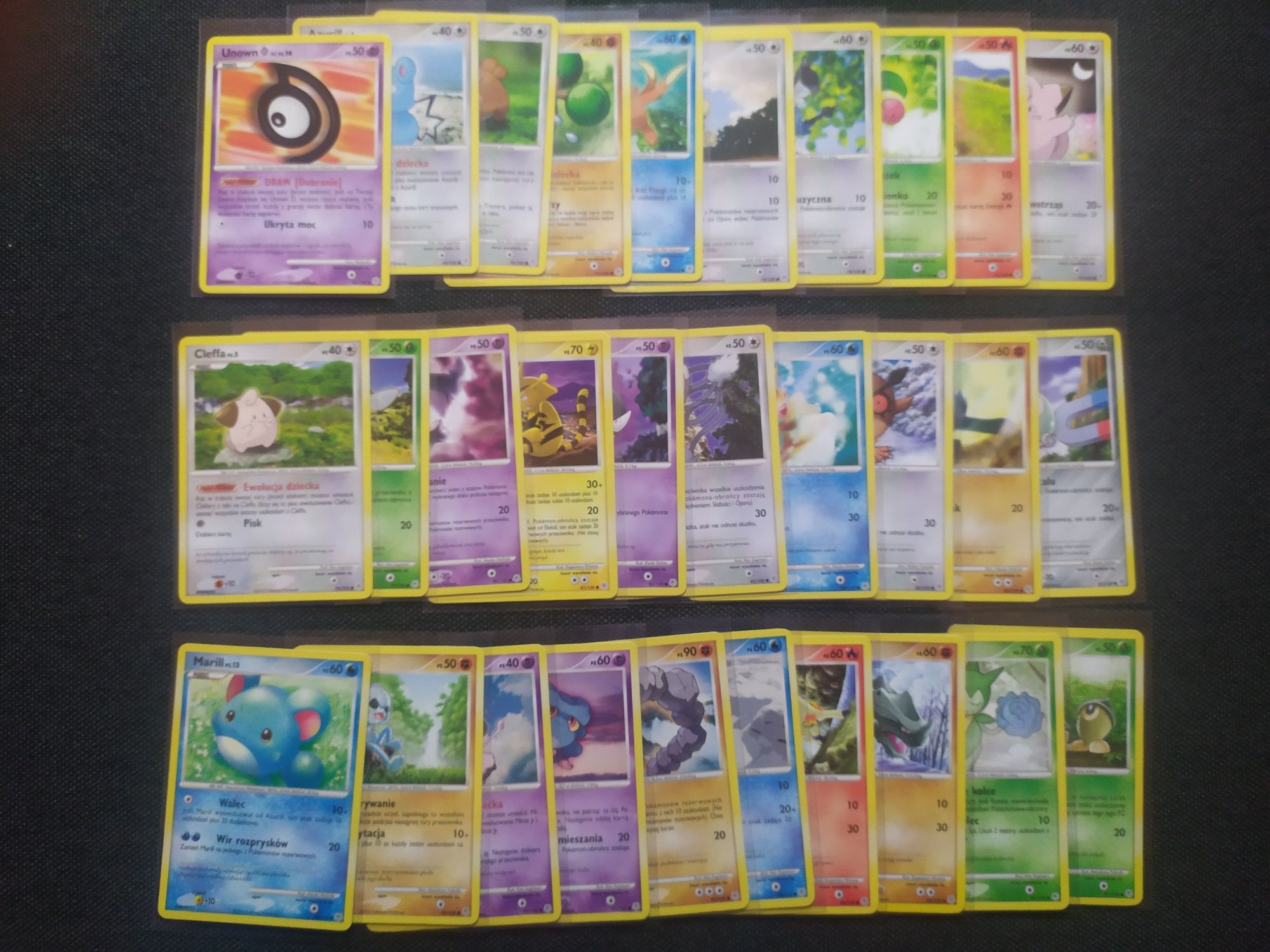 Kolekcja polskich kart Pokemon Diament i Perła