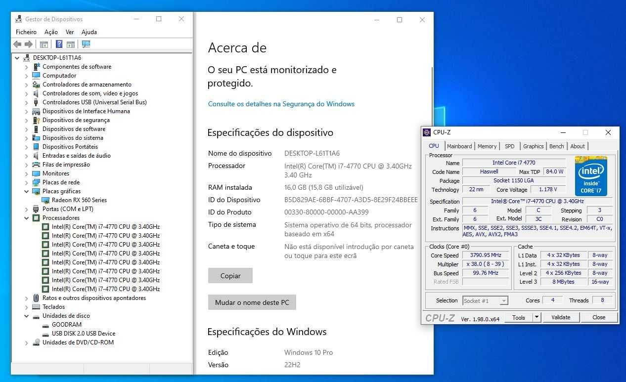 Torre Desktop HP i7