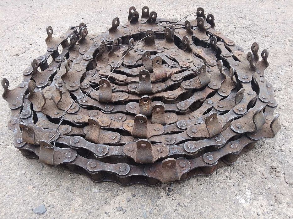 Цепь привода транспартера, шаг 38 мм. Новая с хранения.