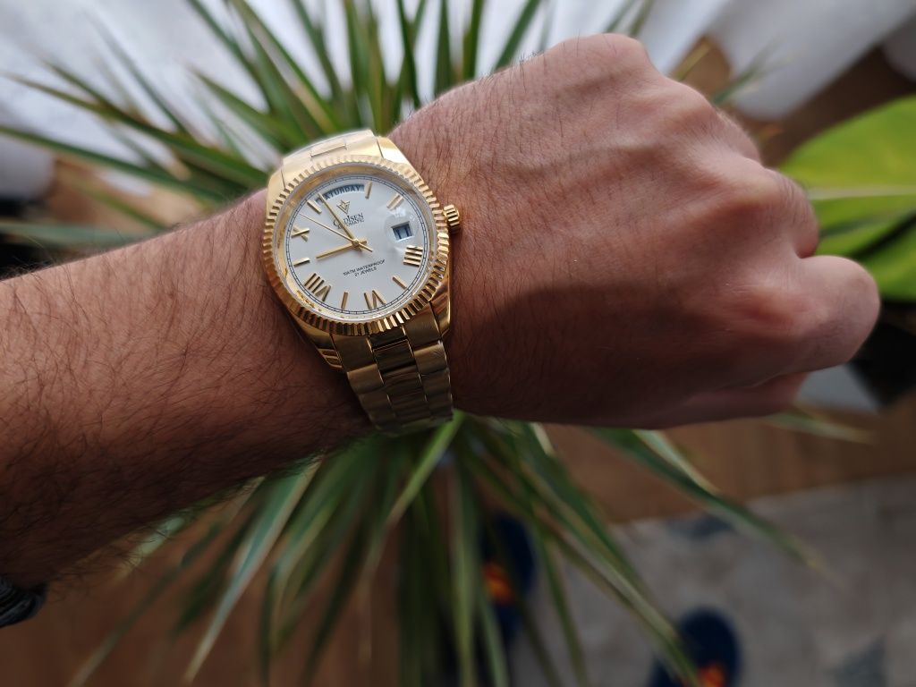 Nowy Zegarek Cadisen Automatic w kolorze złota