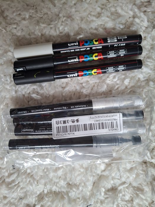 Zestaw markery akrylowe guangna 168 sztuk + posca