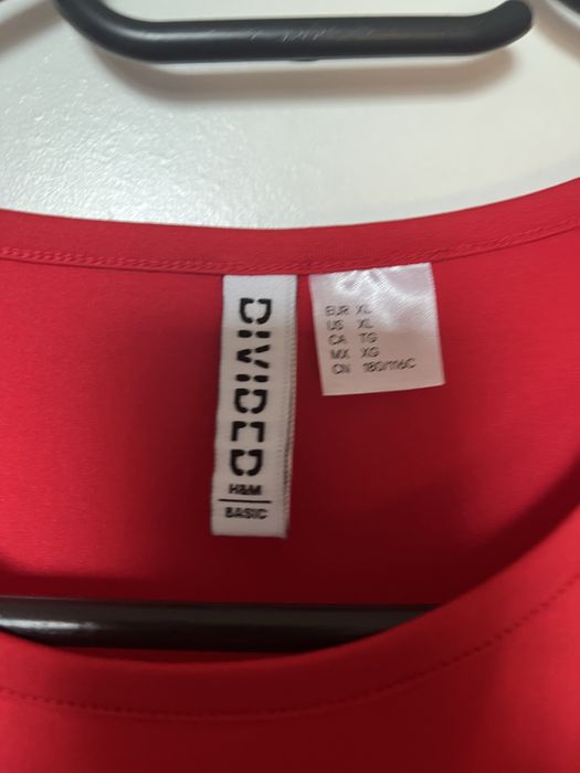 Czerwony Top H&M r. XL