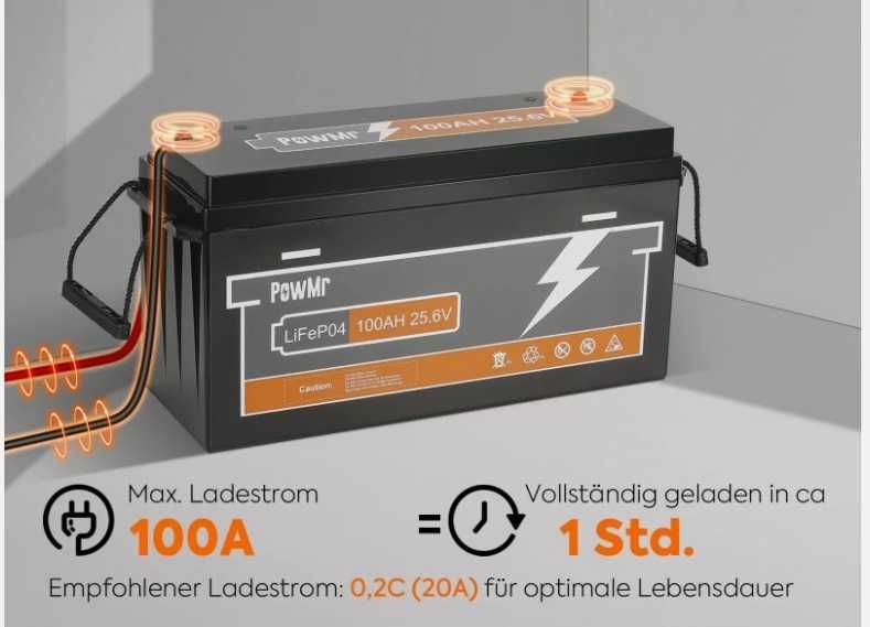 Lifepo4 PowMr 48V / 51.2V 100Ah 5.12kWh ClassA LiFePO4