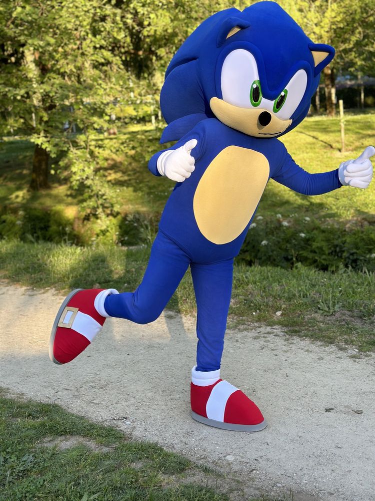 Mascote Sonic - Eventos