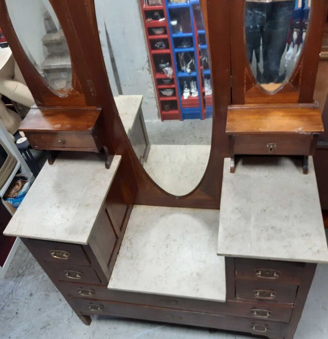 Retro Vintage Antigo Móvel Toucador Pechiché Penteadeira p/ Restauro