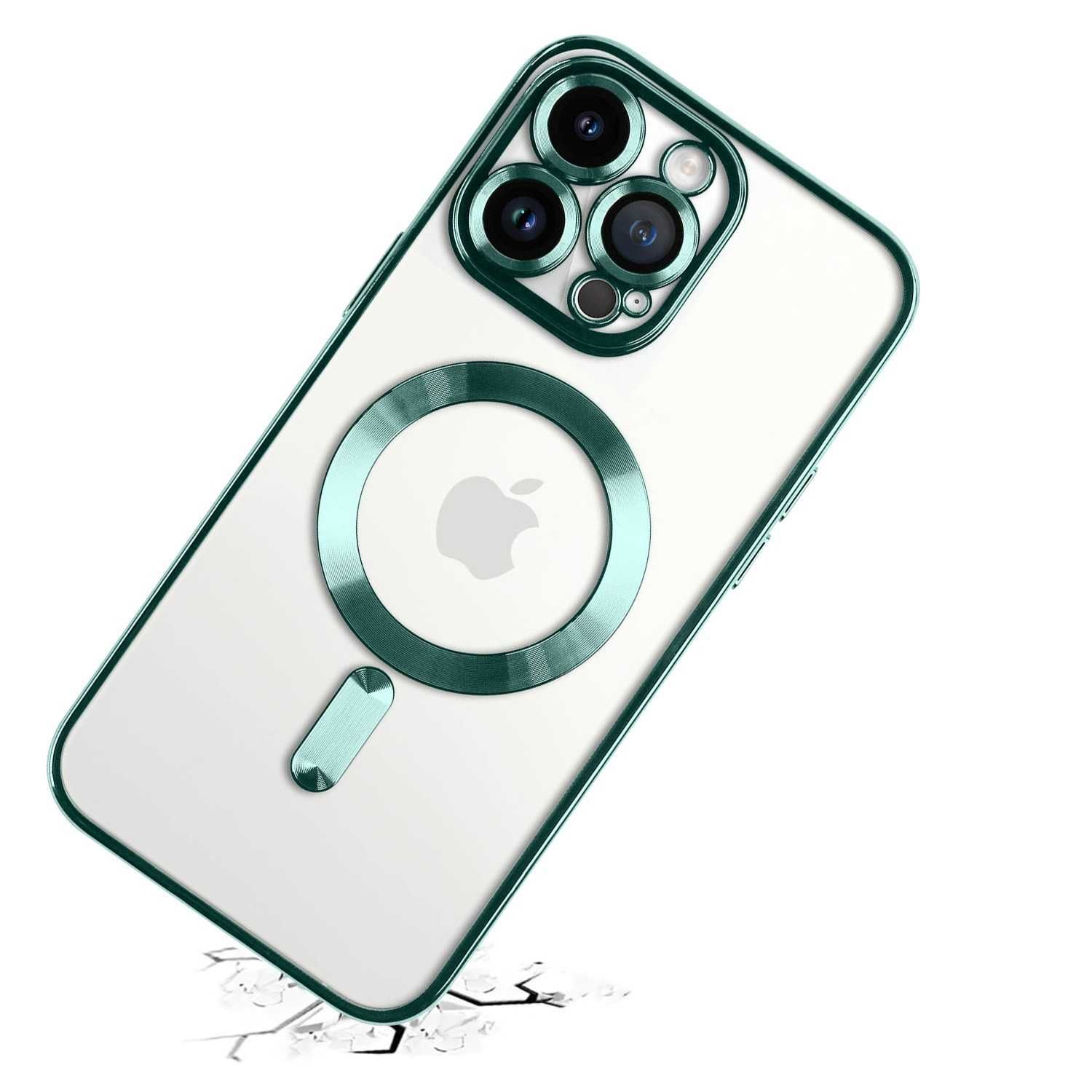 Etui Plecki do Iphone 13/14/15 Plus Pro Max Magnetyczne Jasny Zielony