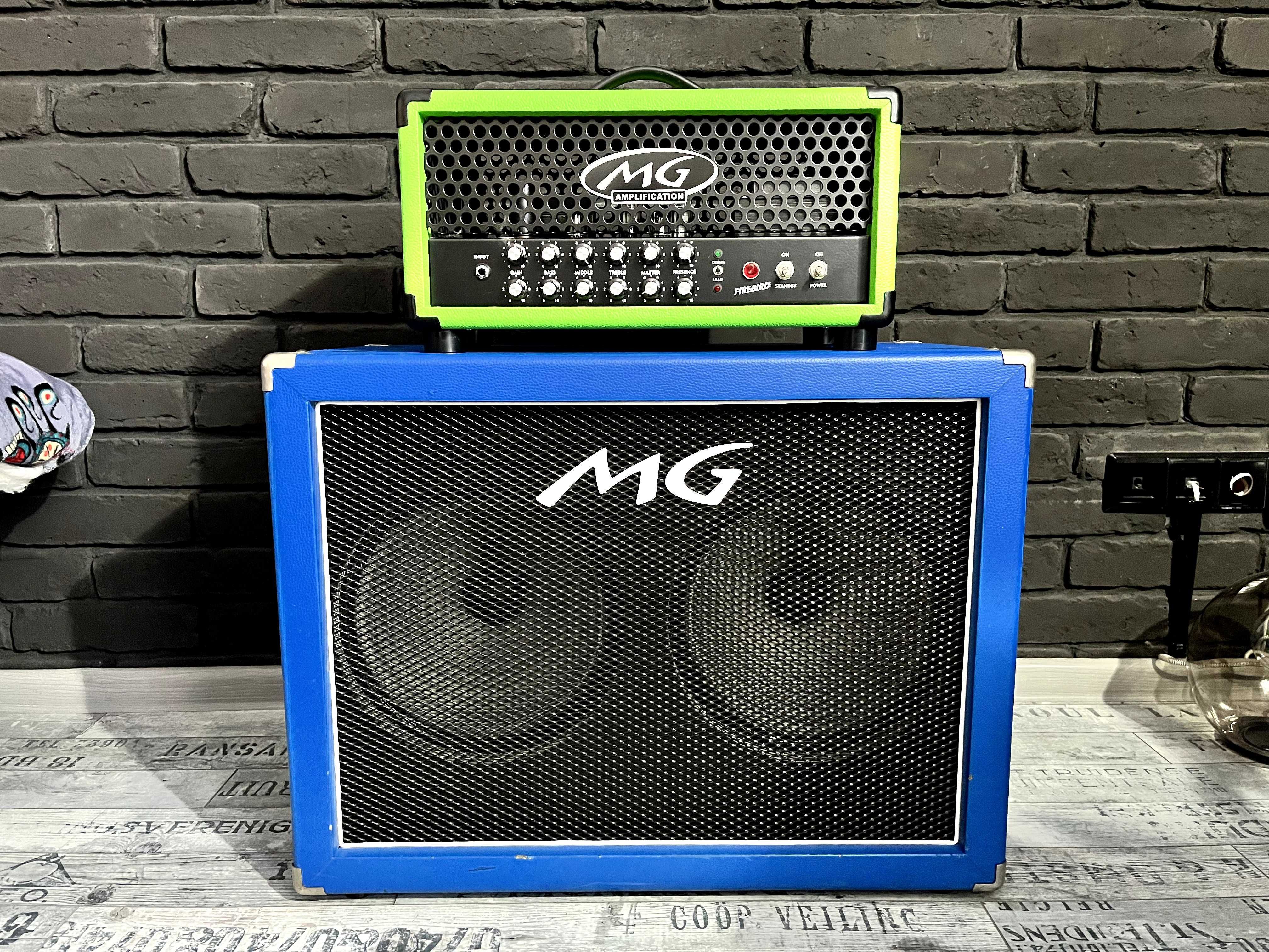 Wzmacniacz lampowy MG Firebird 20 + kolumna MG 212 Celestion V30