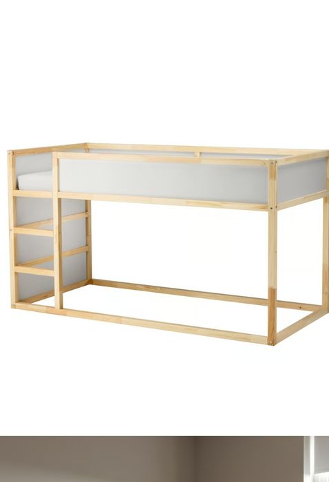 Cama Reversivel Branco/Pinho+Colchão