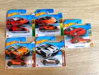5x Hot Wheels Lamborghini Set - Huracan - Sterrato - Sian - Miura SV -