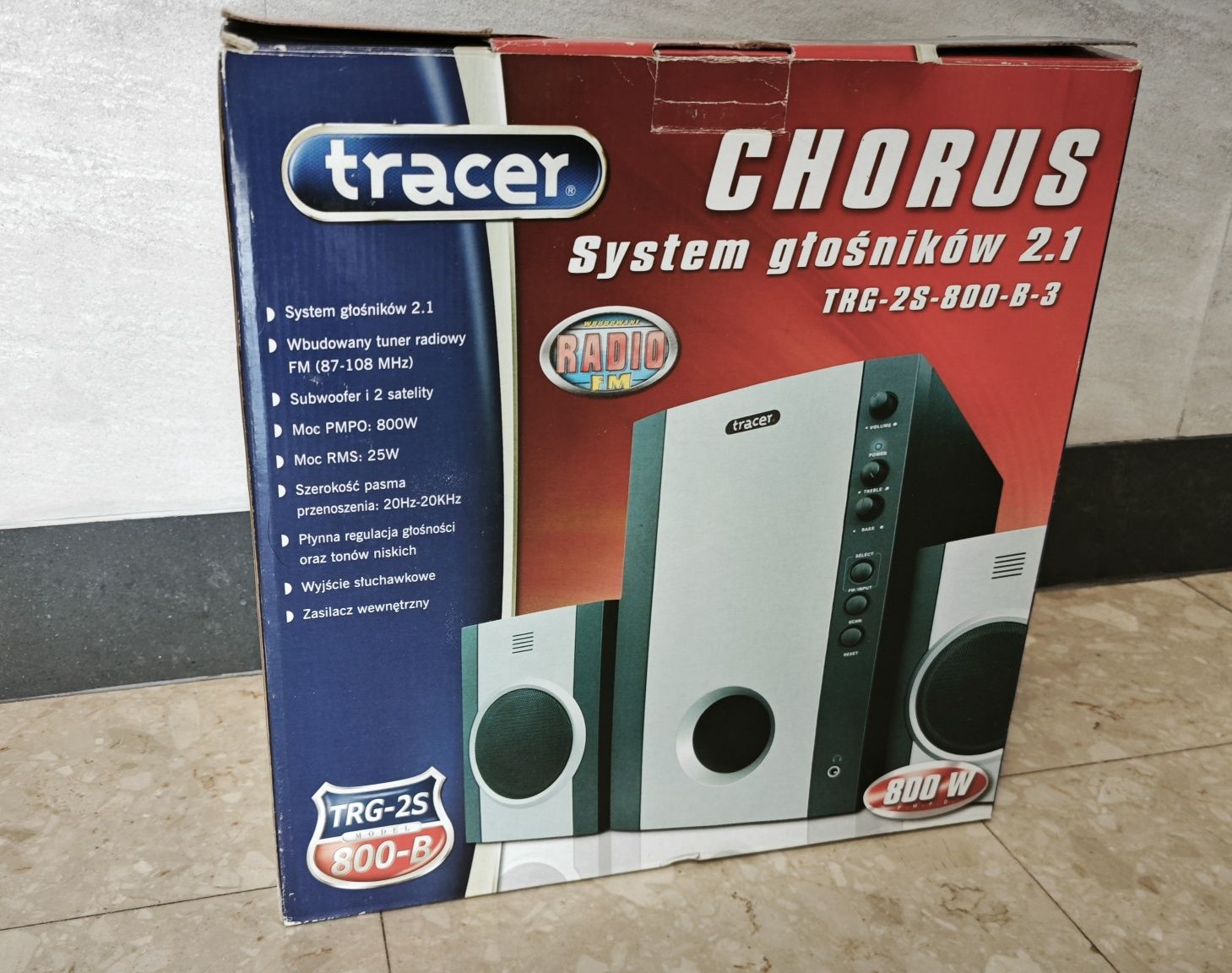 Głośniki komputerowe Tracer TRG-2S-800B 2+1 CHORUS