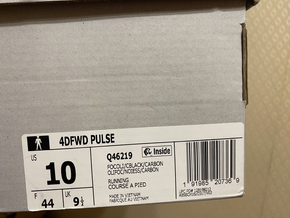 10 US Adidas 4DFWD Pulse Q46219 оригинал кроссовки