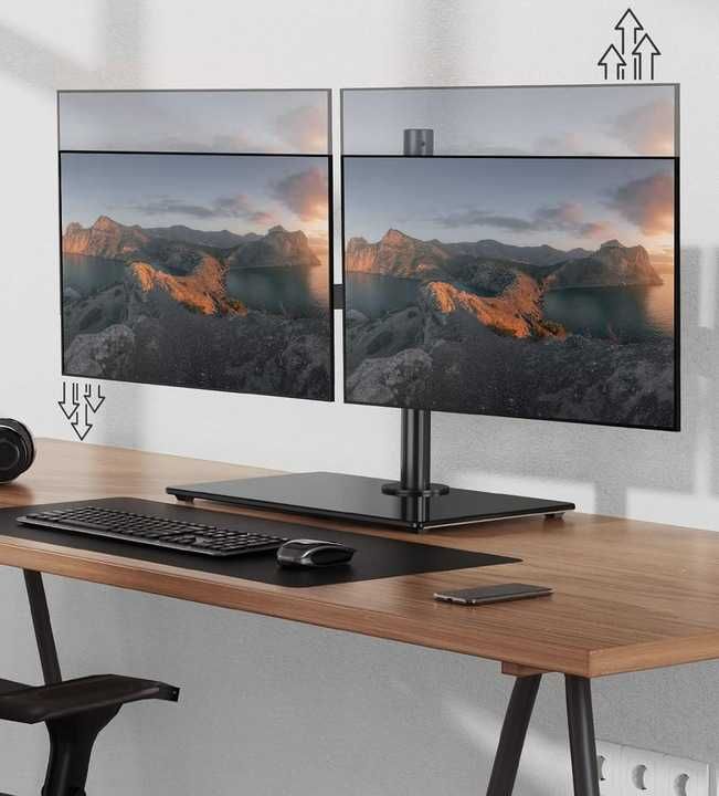 Stojak na dwa monitory ErGear EGCM3, 13-32 cale