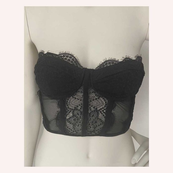 Crop Top Mesh Marble Animation Velvet Variados