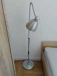 Lampa stojąca srebrna super stan