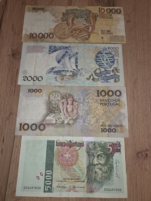 Notas de escudos antigas